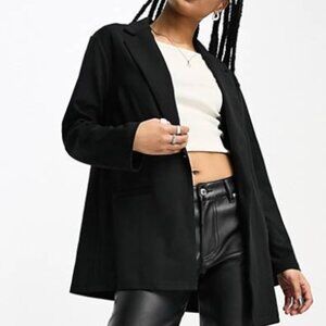 ASOS Design Petite Jersey Slouchy Suit Blazer